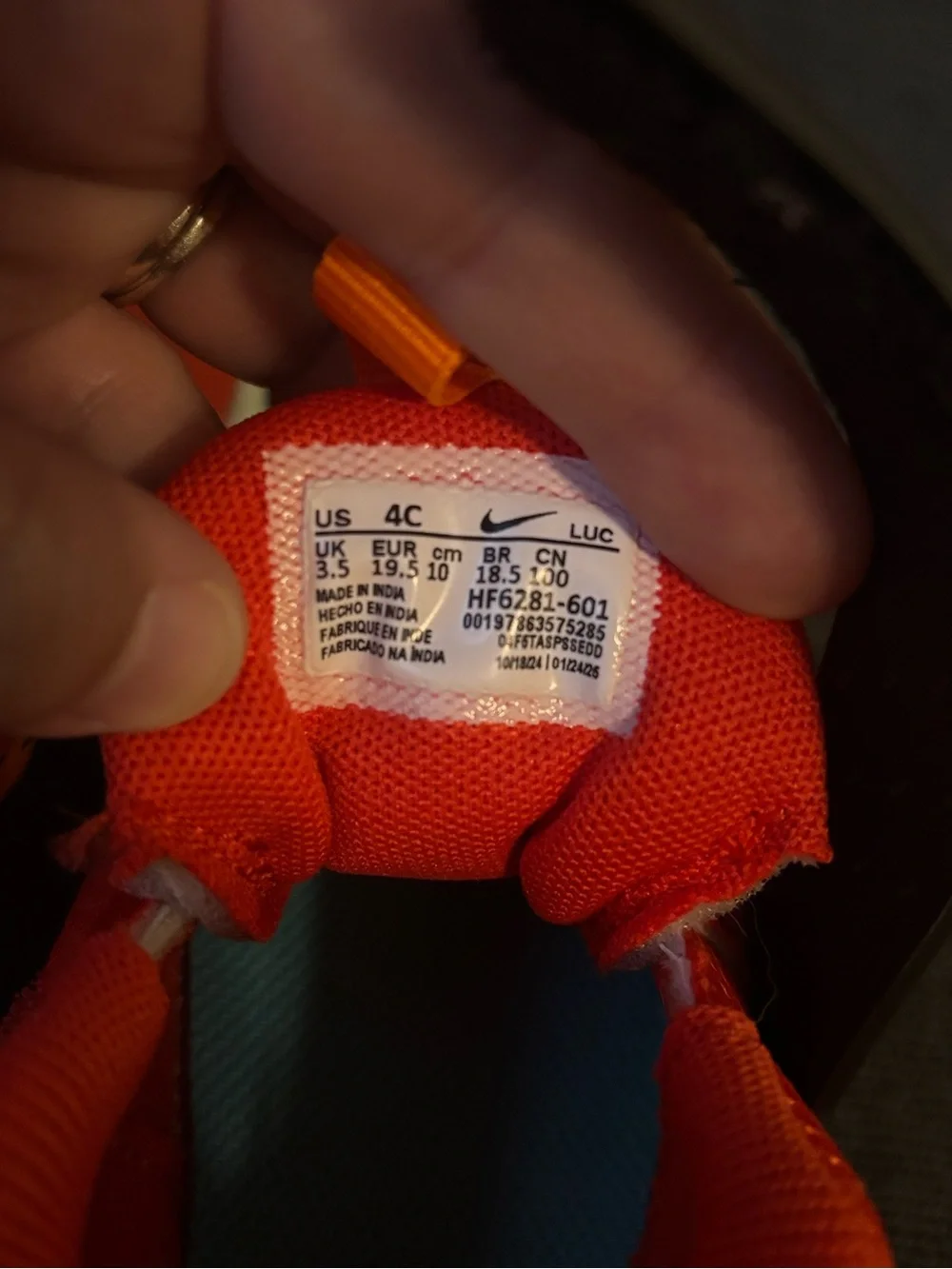 Nike red orange